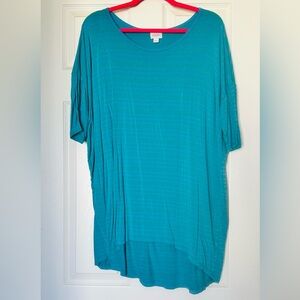 LuLaRoe Striped Short Sleeve Tunic